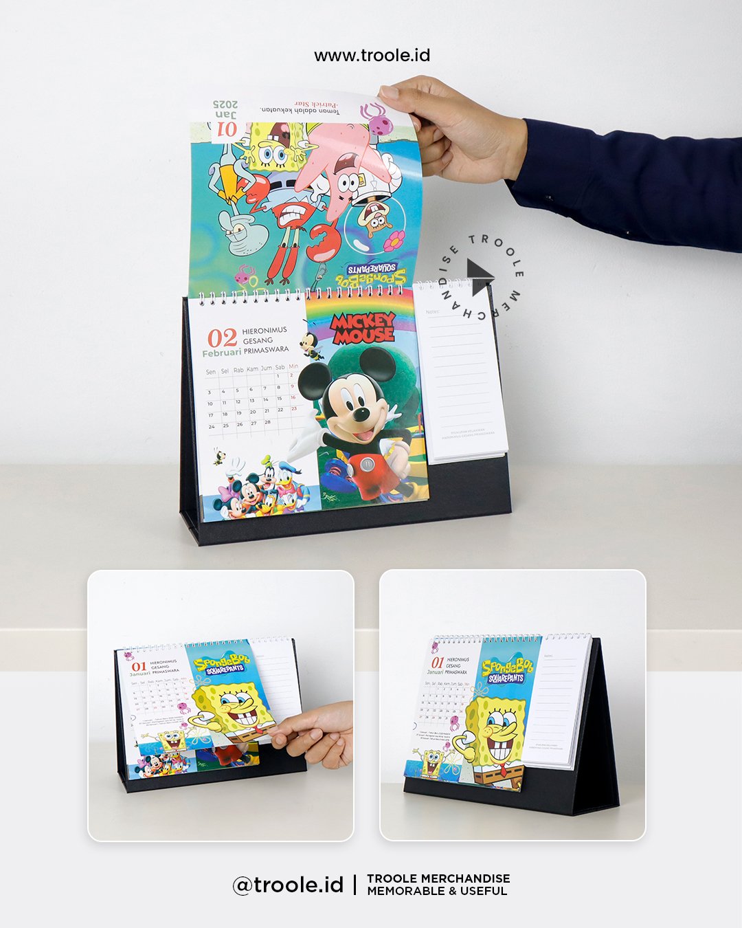 Kalender Meja + Notes